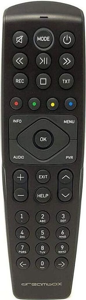 Dálkový ovladač Dreambox RC20 pro všechny Dreamboxy černý Obrázek produktu 