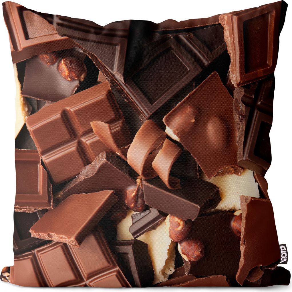 VOID Schokolade Süßwaren Schoko Kissenbezug Kissenhülle Sofakissen Kissen Deko Outdoor-Kissen Dekokissen