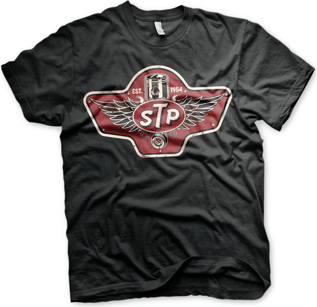 STP Piston Emblem T-Shirt - Medium - Black