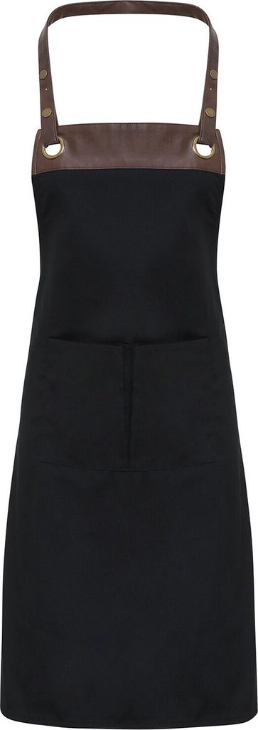 Premier - Herren/Damen Unisex Schürze "Espresso" RW9503 (Einheitsgröße) (Schwarz/Braun)