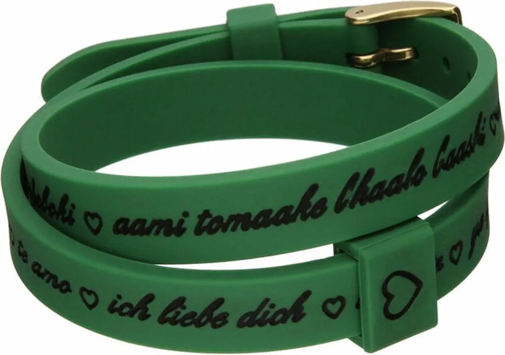 Specifiche Bracciale il mezzometro Silicone I LOVE YOU GOLD Donna