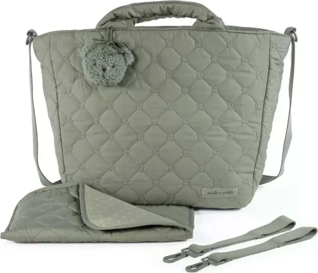 Sac de Voyage Bébé Pasito A Pasito Vert pour Poussette et Sorties