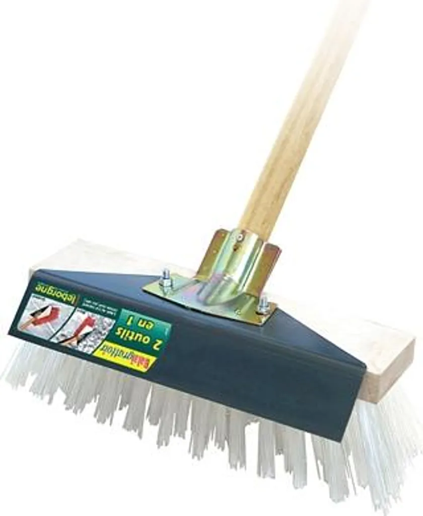 Balai grattoir 32cm sans manche - Éliminez mousse et saleté incrustée facilement