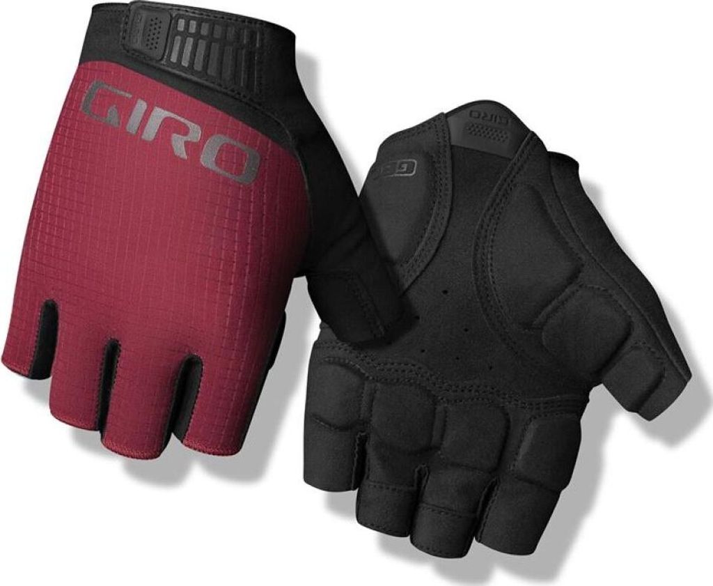 GIRO Fingerlose Fahrradhandschuhe - BRAVO II GEL OX - Rot M