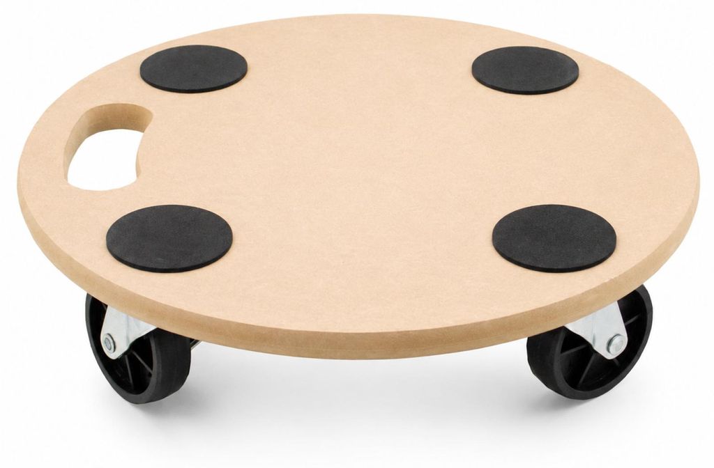 Bituxx Transportroller Rollbrett Rund MDF 38 x 38 bis 200kg Produktbild 