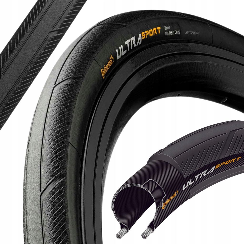 Continental Ultra Sport III 700x28c Faltreifen Produktbild 