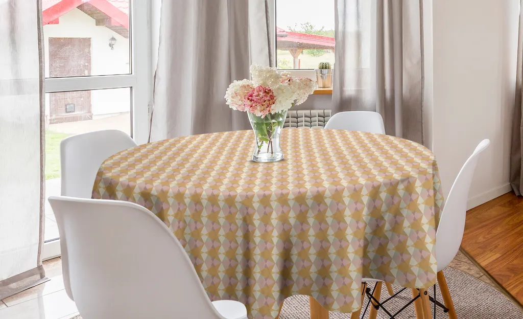 Tovaglia Circolare 150 cm ABAKUHAUS - Tessuto Satin High-Tech