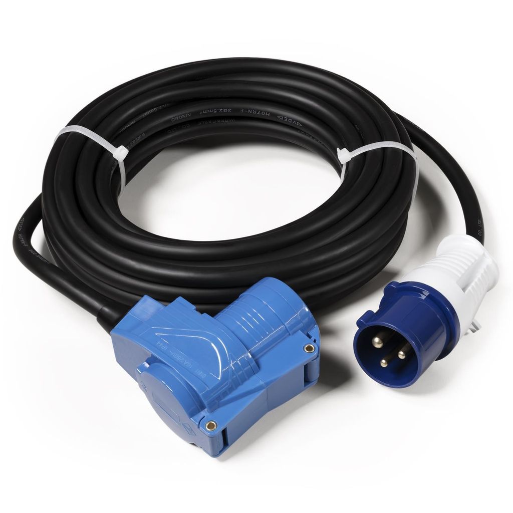 Cee-Verlängerungskabel Mcpower, 10M H07Rng 3G2,5, 230V, Produktbild 