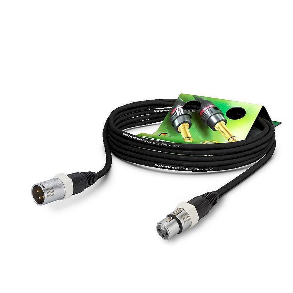 Mikrofonkabel SC-Galileo 238, 2 x 0.38 mm² | XLR / XLR, NEUTRIK | 0,50m | schwarz | weiß