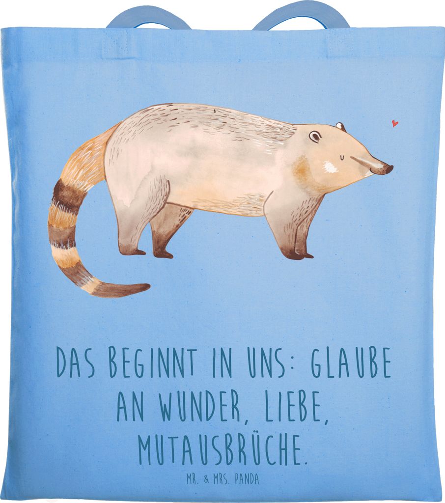 Mr. & Mrs. Panda Stoffbeutel Nasenbär - Sky Blue - Produktbild 