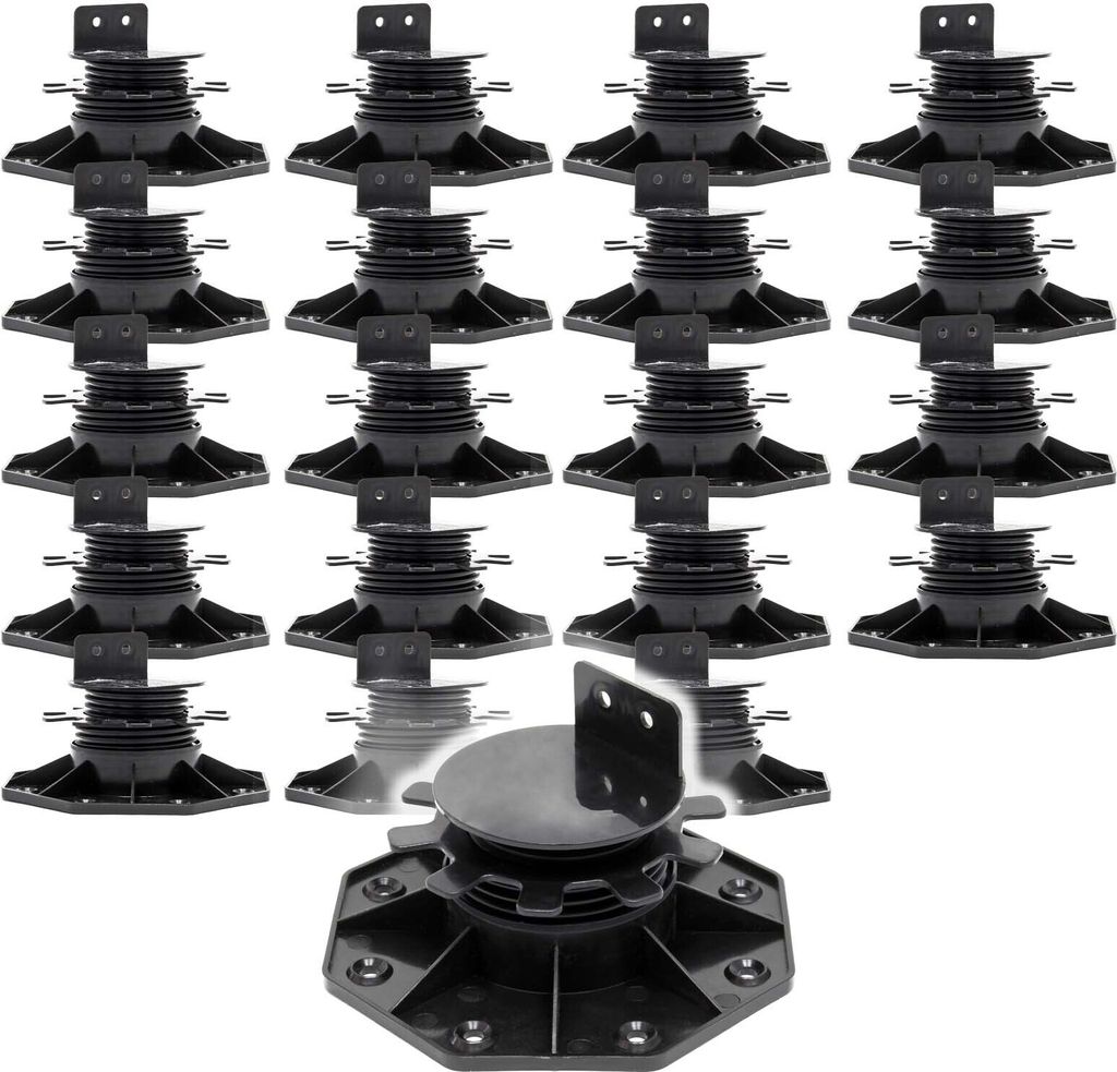 XPOtool Set 20x piedini per decking, 2700kg, 33-64mm, Immagine del prodotto 