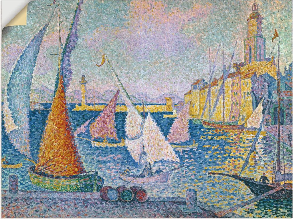 ARTland Wandbild, selbstklebend Der Hafen von St. Tropez. 1899 Größe: 40x30 cm