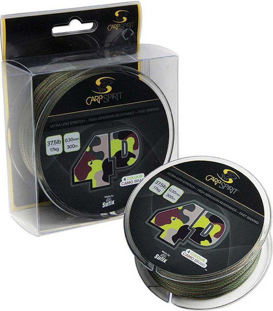 Carp Spirit 4-d Geflochtene Schnur 300 M Grün 0.300 mm Grün Produktbild 