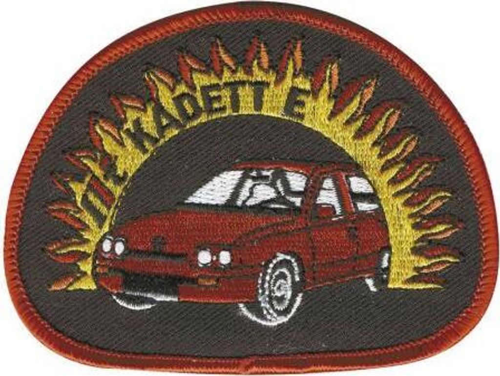AUFNÄHER - Oldtimer Auto Wagen rot - 04827 - Gr. ca. 9,5 x 7 cm - Patches Stick Applikation