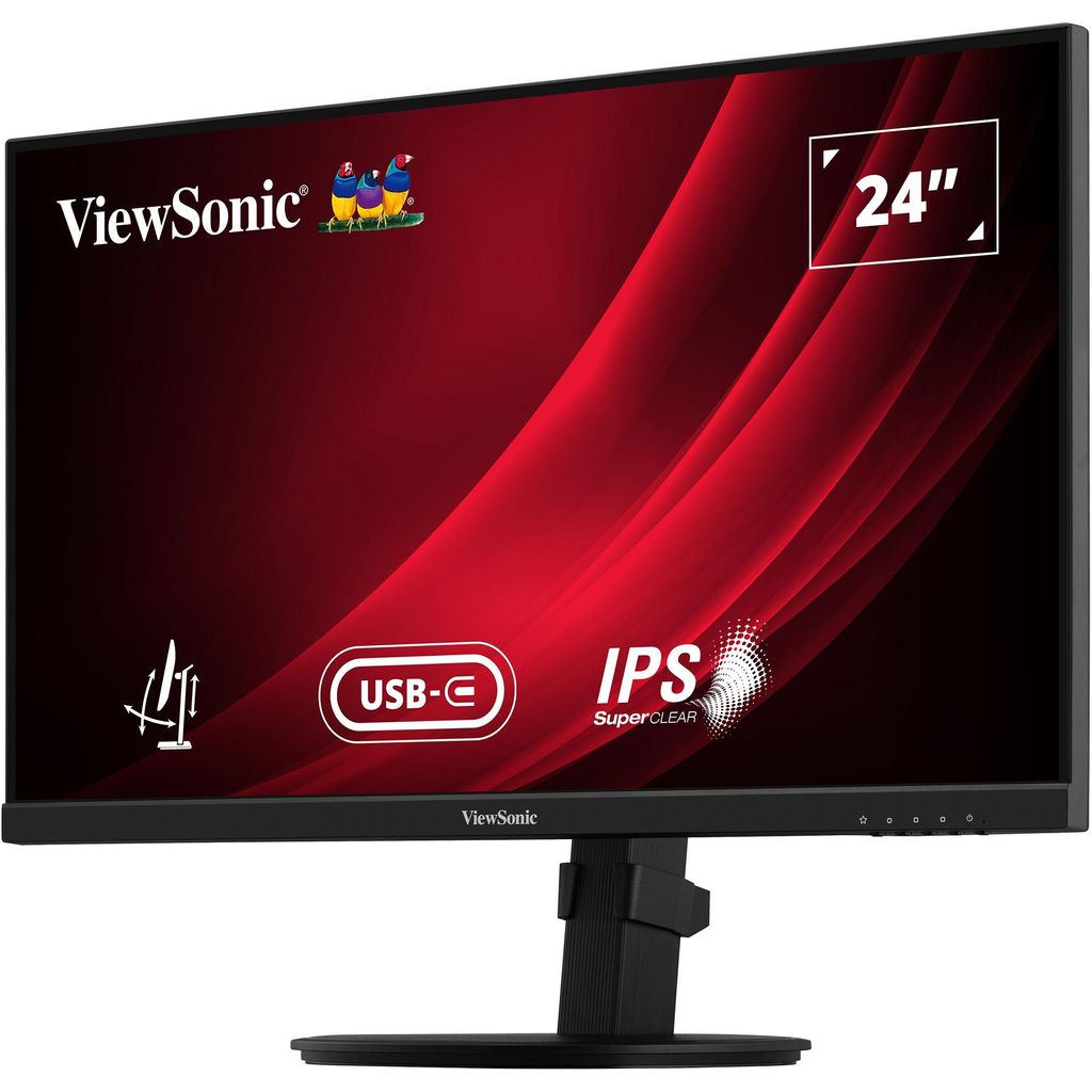 Viewsonic VG Series VG2409-MHDU-2, 60,5 cm (23.8"), 1920 x 1080 Pixel, Full HD, LED, 4 ms, Schwarz