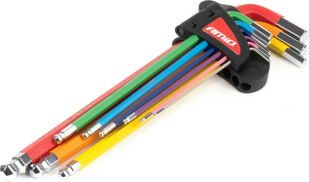 Set 9 Brugole Colorate Lunghe Acciaio S2 - Ideale Casa e Officina - 1