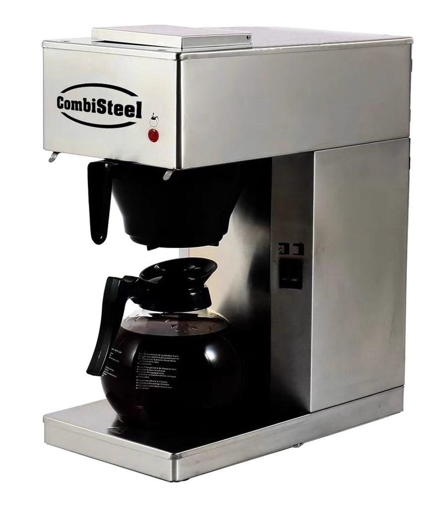 Kaffeemaschine inkl. 1 Kaffeekanne aus Glas 1,8 Liter | 45,5x20,5x40,5cm | Edelstahl