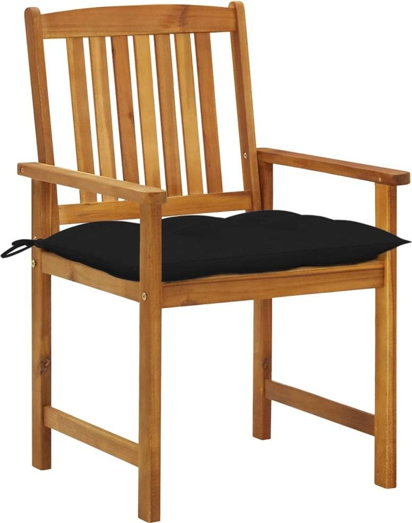 vidaXL Gartenstühle mit Kissen 8 Stk. Massivholz Akazie