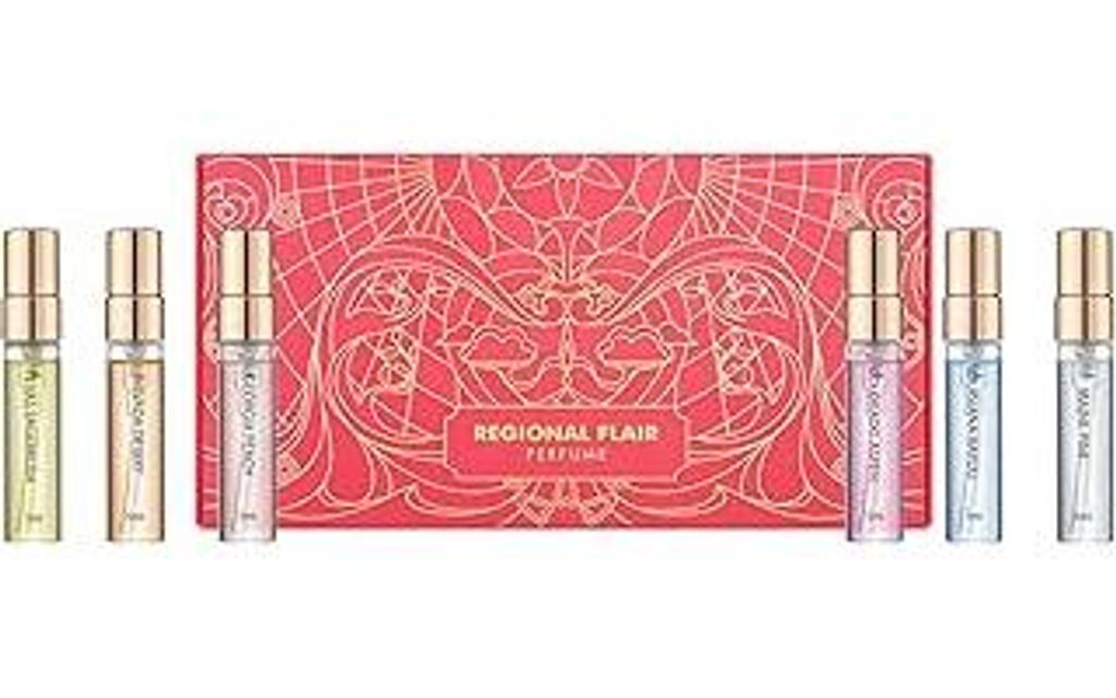 Regional Flair Duftset, Langhaltende Düfte Proben Geschenkset für Damen Herren | Parfum Set mit 6 Varianten in edelbox