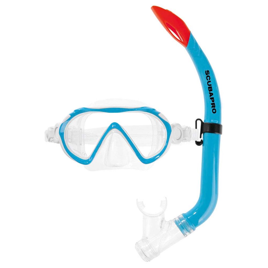 Scubapro Kinder Schnorchelset Spider, Farbe:blau