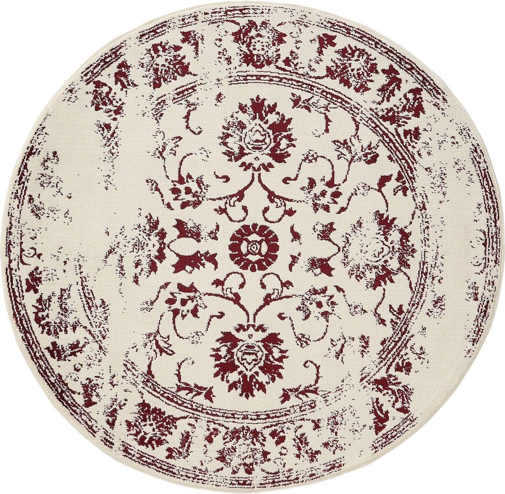 benuta tappeto vintage soggiorno Suki Crema/Rosso ø 160 cm Immagine del prodotto 