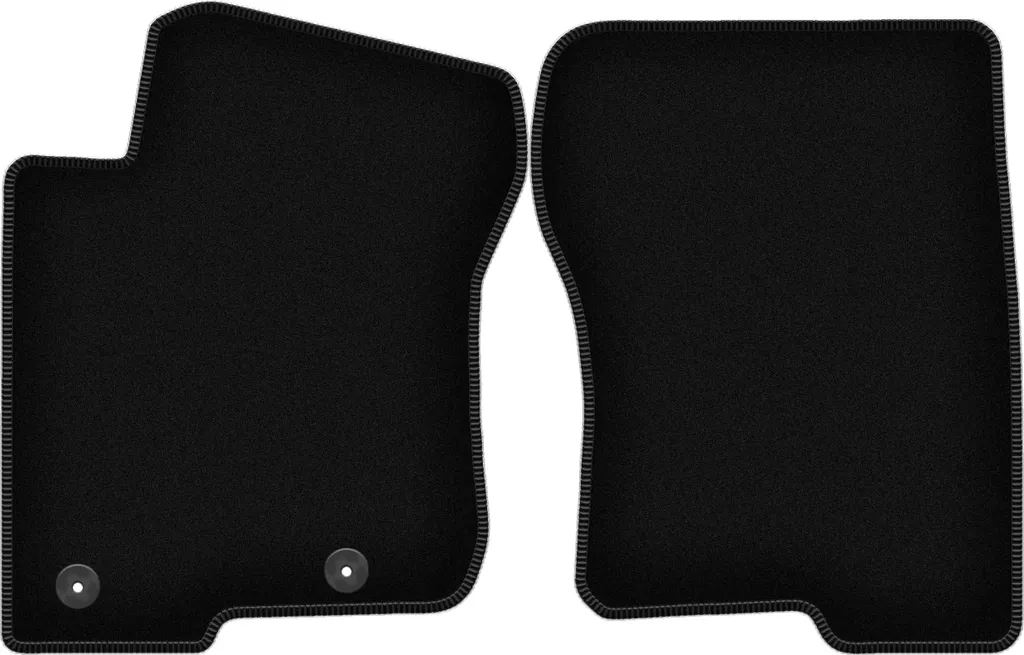 Wielganizator Tappetini anteriori in velluto per Lexus LX III (2008-2021, SUV) neri, set 2 pz, con fissaggi