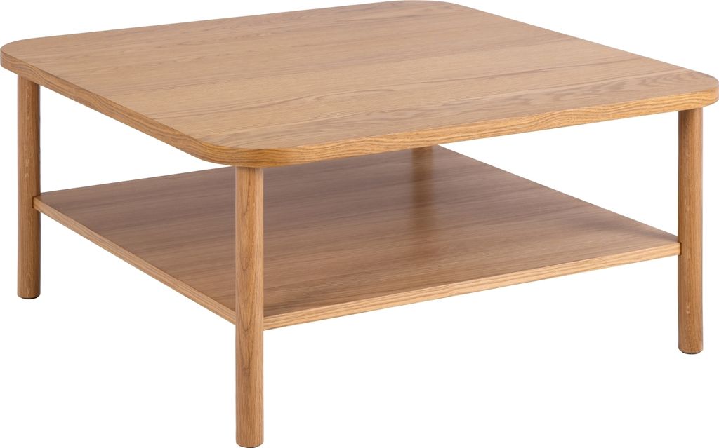 Couchtisch >Banbury< in natürlich, Eiche - 90x42x90cm (BxHxT)