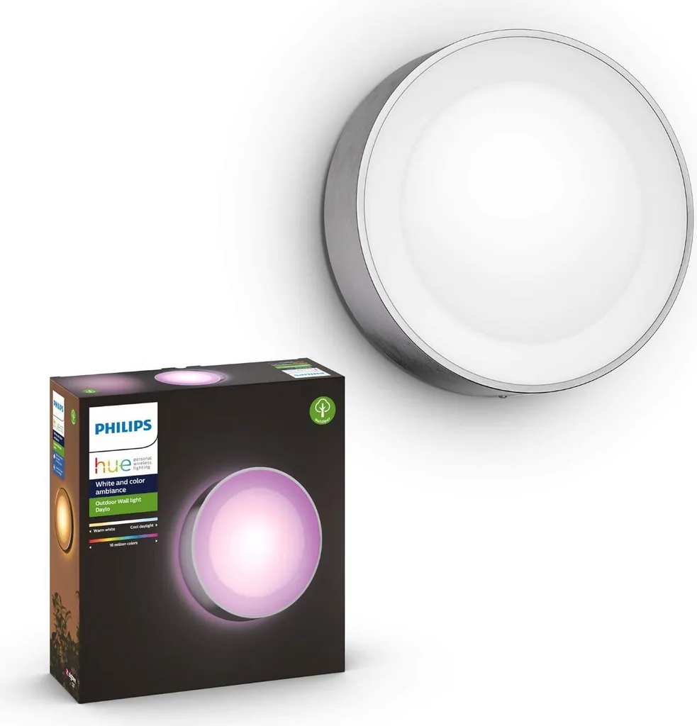 Éclairage Jardin Connecté Philips Hue Daylo 15W pour Terrasse et Mur