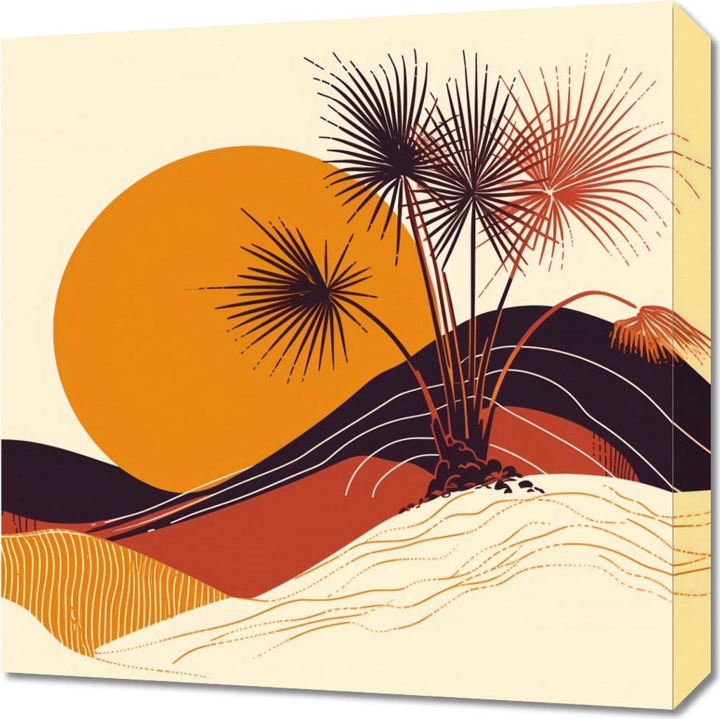 Bild 50x50cm Sonniger Horizont