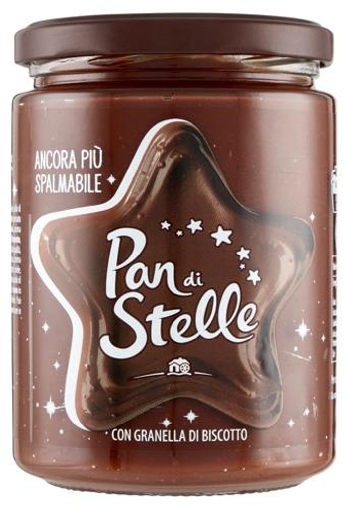 Nusscreme mit Keksen 580g - Pan di Stelle Produktbild 