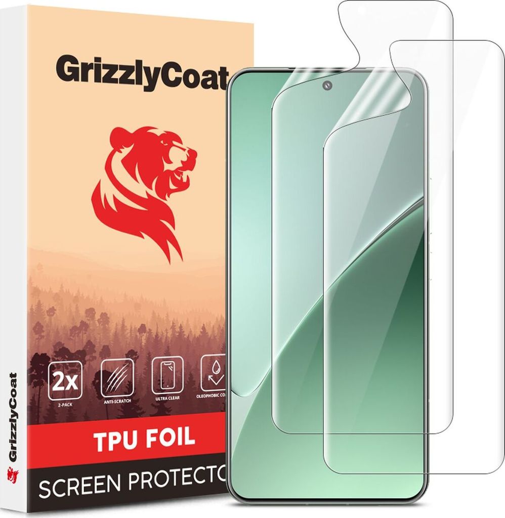 GrizzlyCoat Xiaomi 15 Pro Hydrogel TPU Displayschutz - Hüllenfreundlich (2er Pack)