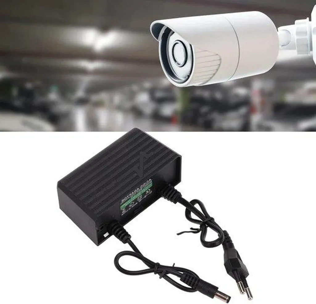 Alimentation 12V 2A étanche pour caméra de surveillance extérieure UE