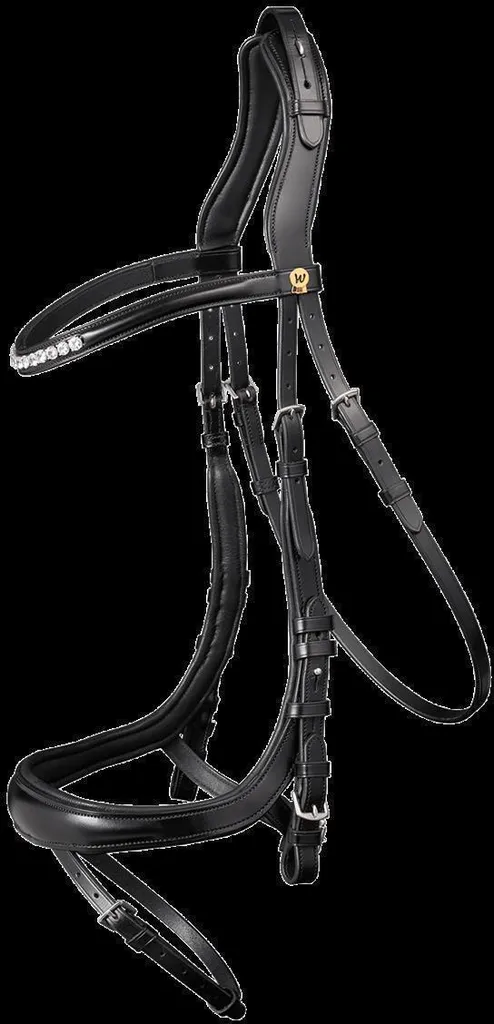 Bridon Sensation S-Line Waldhausen Noir WB avec têtière anatomique