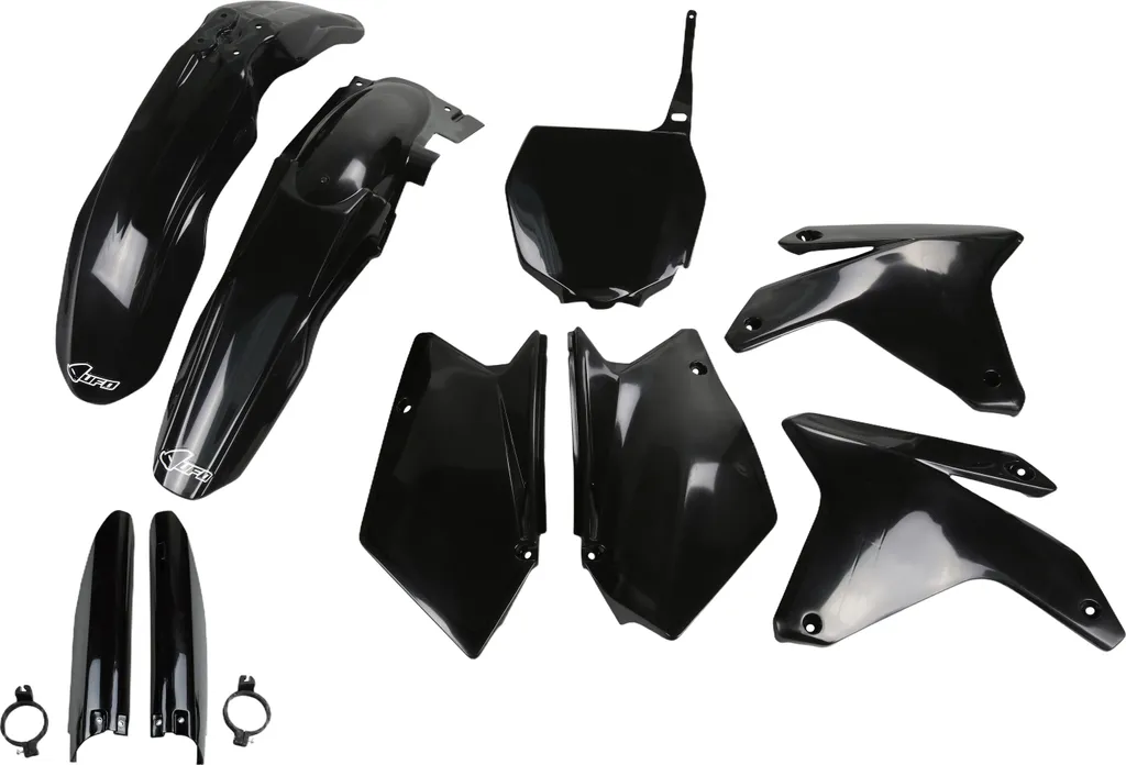Remplacer Plastiques Cassés Suzuki RMZ 450 2005-2006 par Kit UFO Noir 9 Pcs