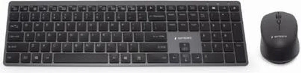 Ensemble Clavier Souris Sans Fil pour Télétravail Gembird M500 QWERTY