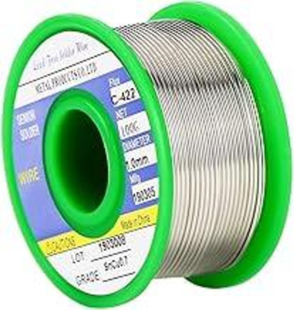 Lötzinn, Vegena Bleifreies Lötdraht Löten Lot Löt-Zinn mit Kolophonium Kern Flussmittel Draht Lötmittel Weichlot Lötung 100g Durchmesser 1mm ...