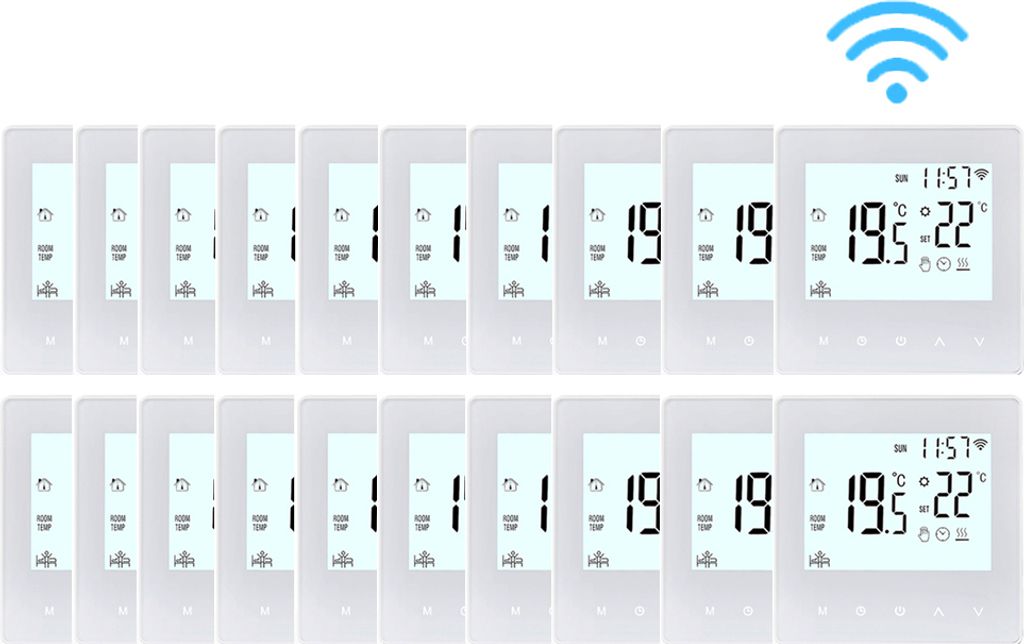 20X Inteligentny termostat WiFi 3A Termostat pokojowy Zdjęcie produktu 