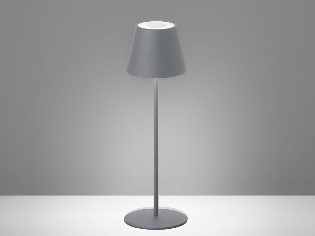 FHL Easy! Akku-Tischleuchte Tropea – Dimmbar, Bis 100h Laufzeit, 270 Lumen, Sandschwarz