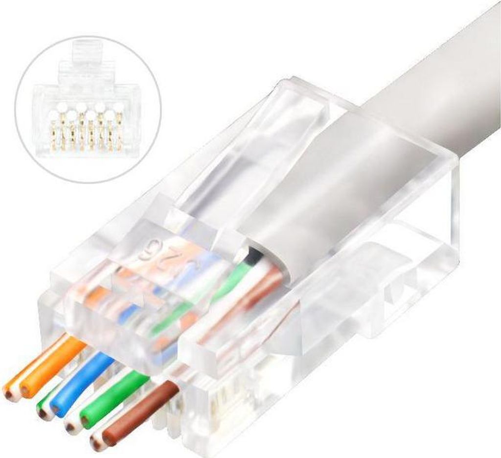 Microconnect KON505-50EZ Drahtverbinder RJ-45 Transparent (KON505-50EZ)