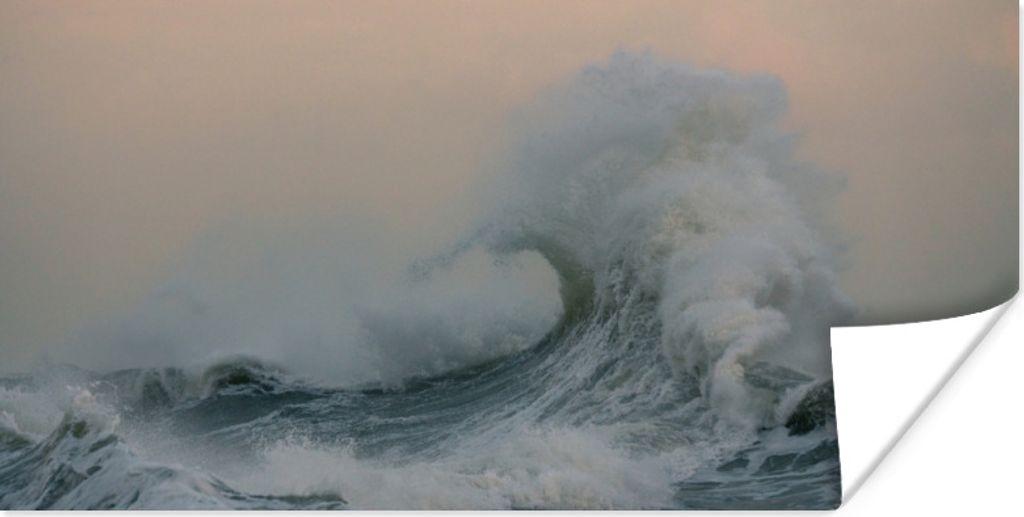 MuchoWow Poster Meer - Golf - Wasser 40x20 cm - Poster für die Wand - Poster Schlafzimmer