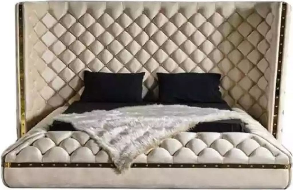 Bett weiß Chesterfield modernes Hotelbett Doppelbett neues modernes Bett