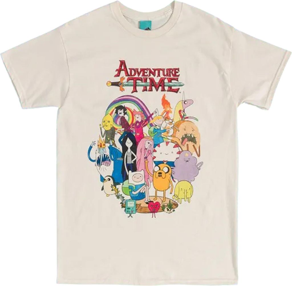 Adventure Time - T-Shirt für Herren/Damen Uni TT1114 (XXL) (Weiß)