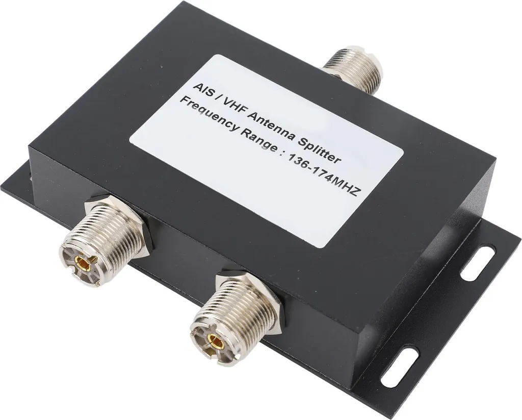 Antenna Splitter VHF AIS 100W | Divisore 2 Vie per Sistema Marino