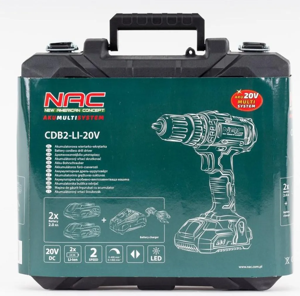 Perceuse visseuse dévisseuse 20V NAC avec coffret de perçage complet - 3