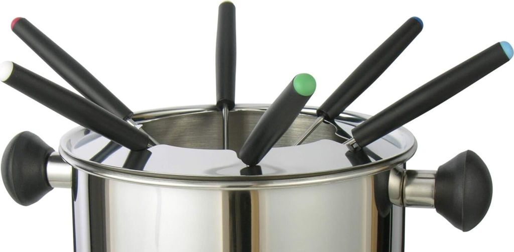 Fondue - Set aus Edelstahl 10 - tlg. Maße: Durchm. 16 x 30 Produktbild 6