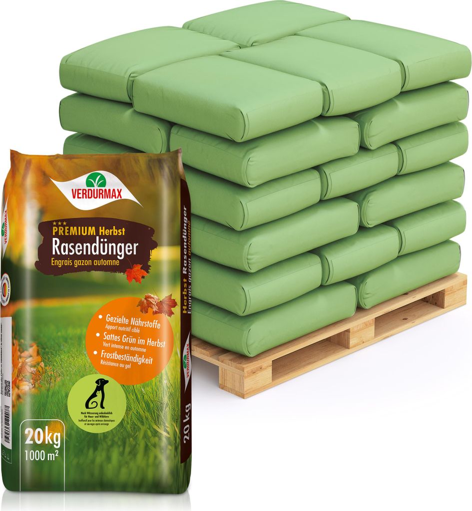 40x20 kg VERDURMAX Premium Herbst Rasendünger