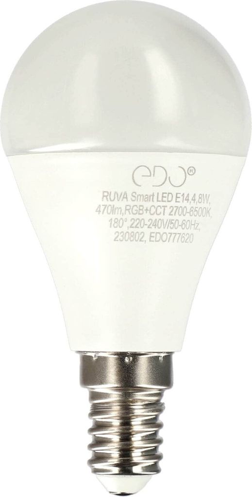 RUVA Smart LED žárovka, změna barvy, E14 4,8W WiFi RGB+CCT Obrázek produktu 