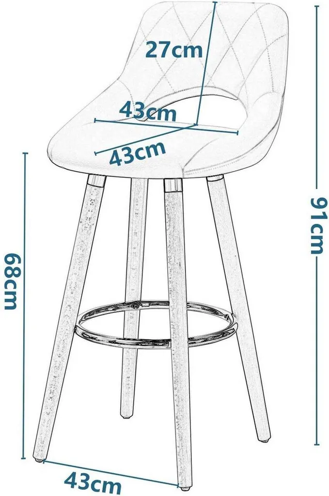 Chaise de bar Confortable avec Dossier pour Finir les Mal de Dos