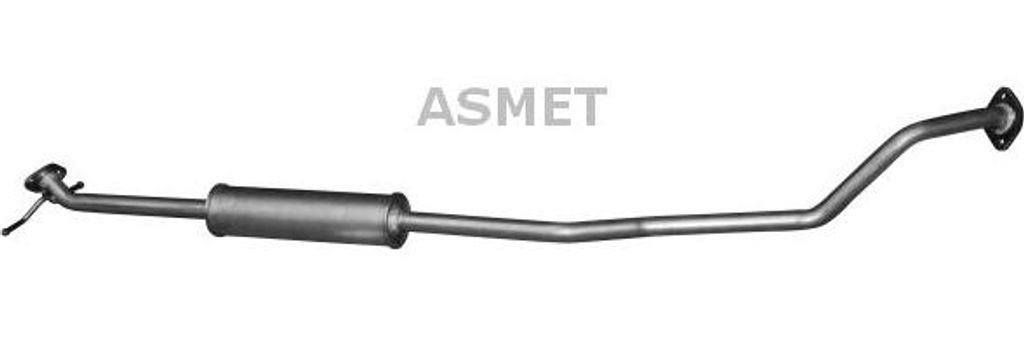 ASMET 5196 Mittelschalldämpfer OE 4709331 kompatibel mit Agila B