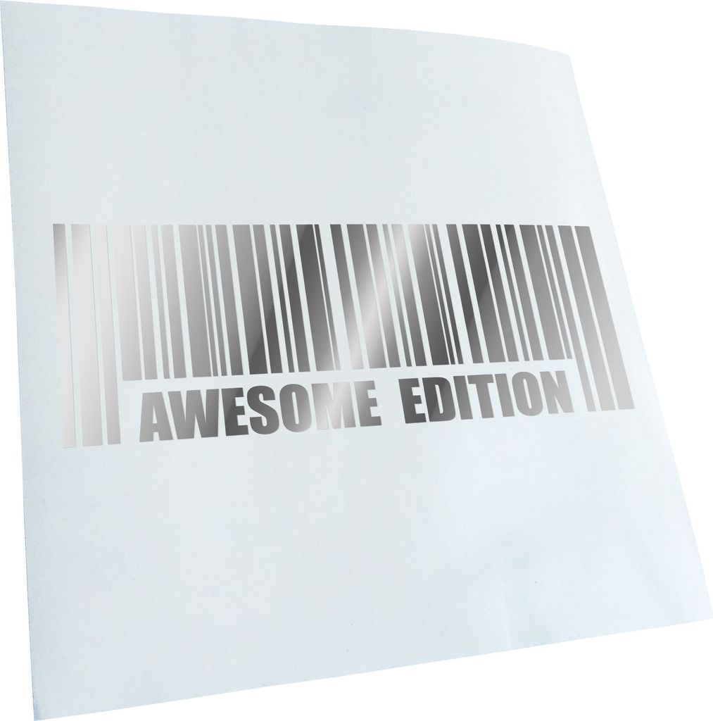 Kiwistar - Autoaufkleber - Awesome Edition - Chrom - 50x18cm - Aufkleber für Auto, Laptop, Fahrrad, LKW, Motorrad mehrfarbig JDM Decal Racing